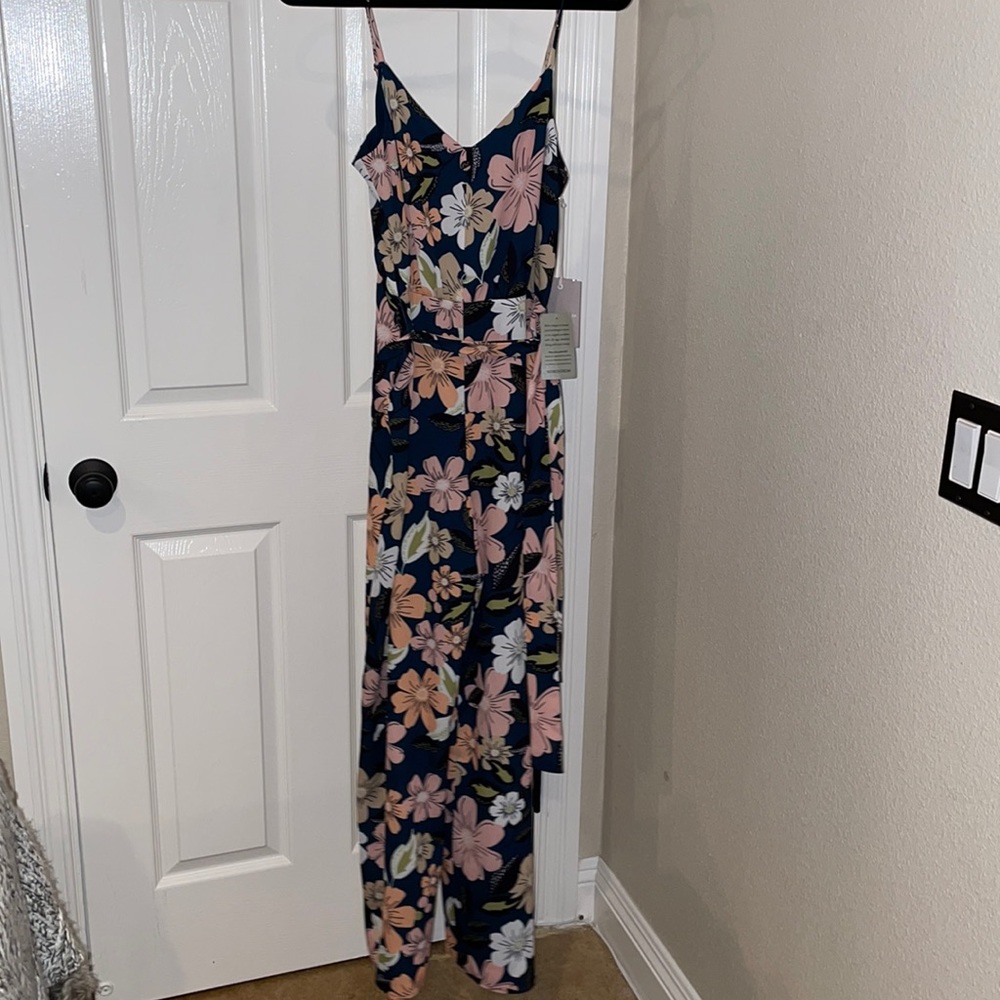 Floral Wide Leg Jumpsuit ~ Brand New